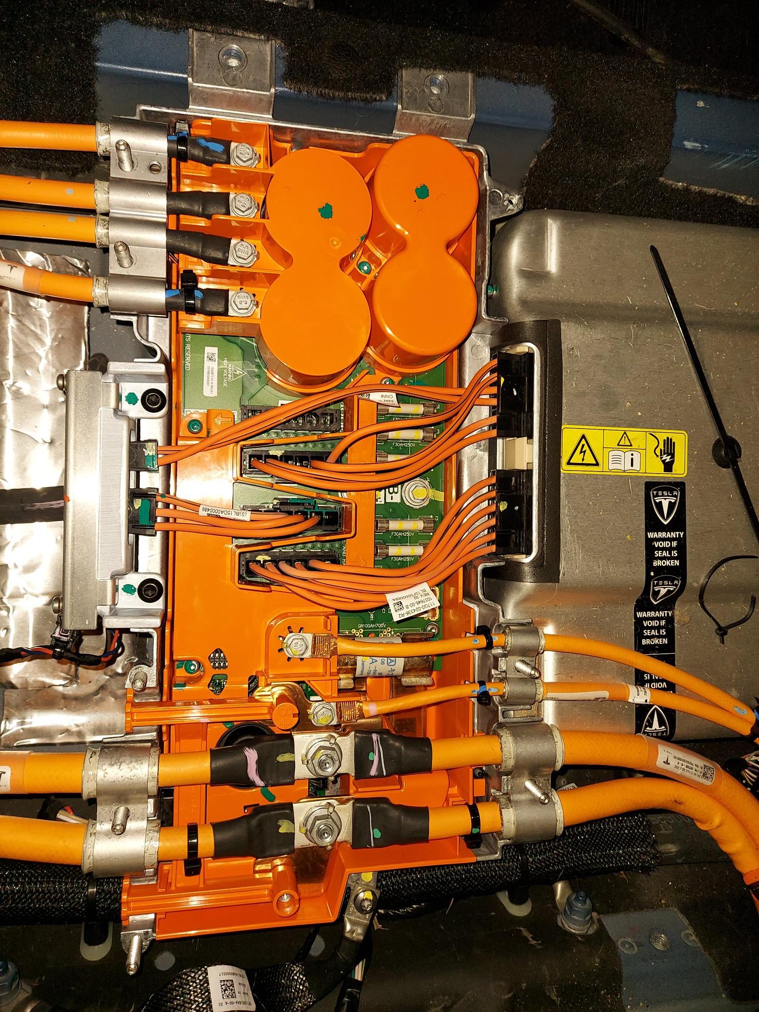 Tesla Model S High Voltage and Coolant Circuits